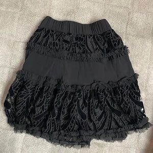 Alexis Black detailed Skirt